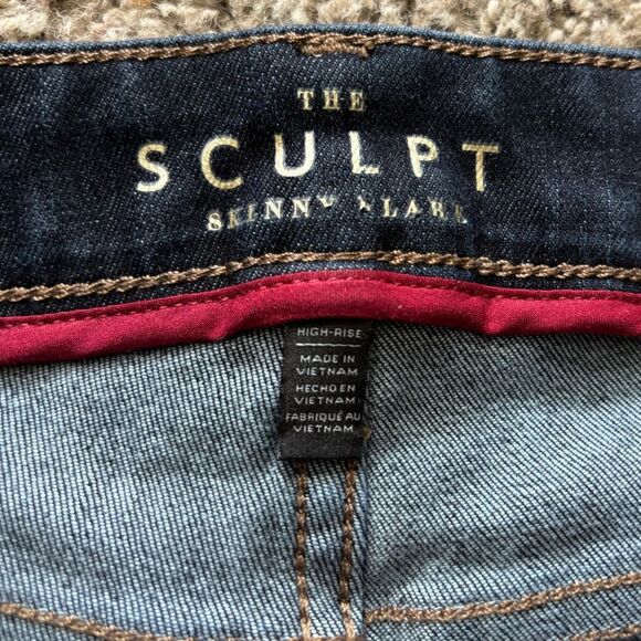 WHBM Jeans The Sculpt Skinny Flare Stretchy Hi Rise Womens Size 4 - Picture 9 of 10